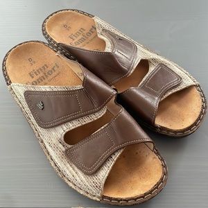 Finn Comfort Brown Leather Sandals